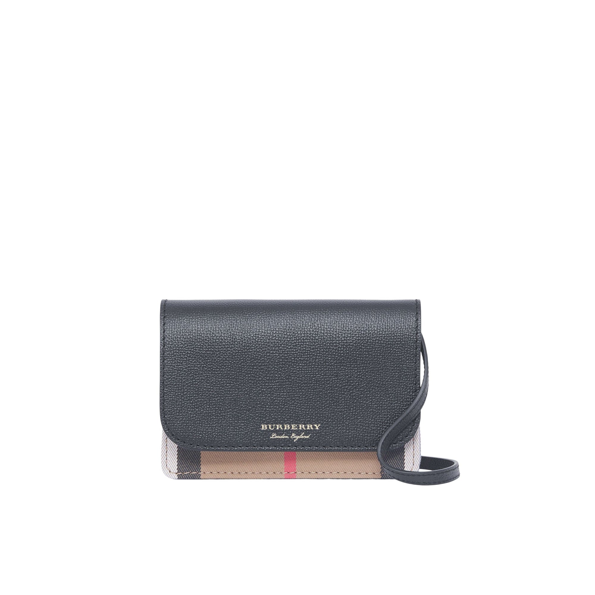 Petit sac à bandoulière à motif House check - Black
