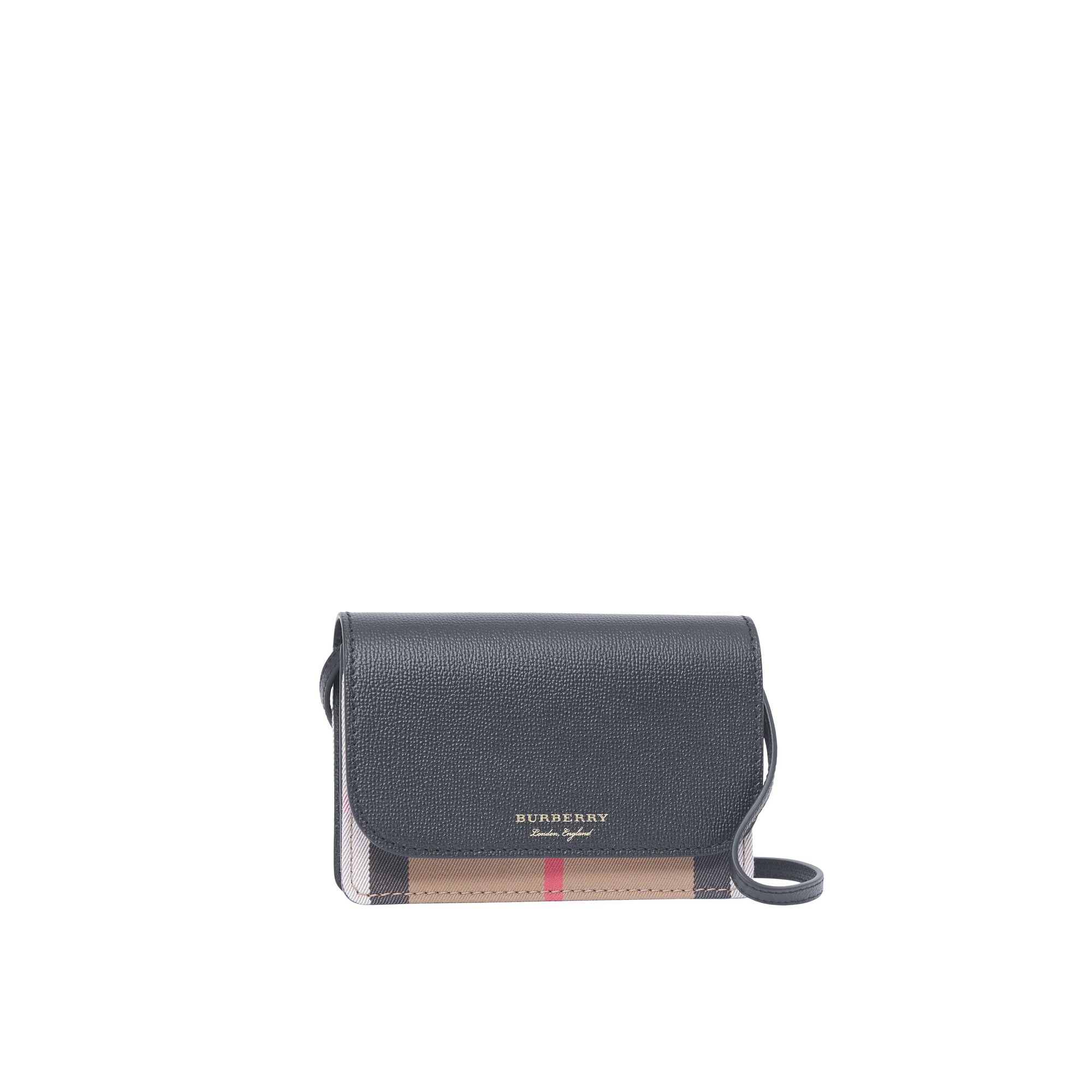 Petit sac à bandoulière à motif House check - Black