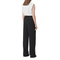 Pantalon ample sur mesure en viscose - Black