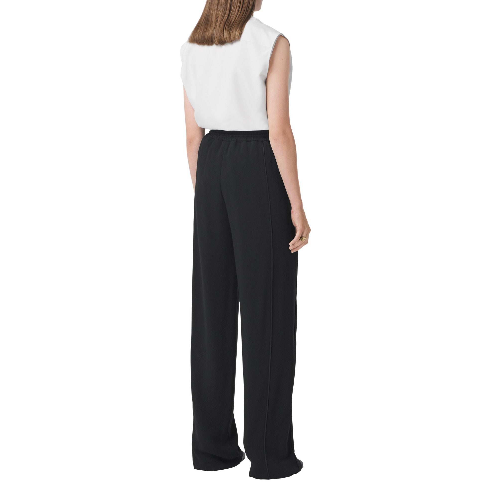 Pantalon ample sur mesure en viscose - Black
