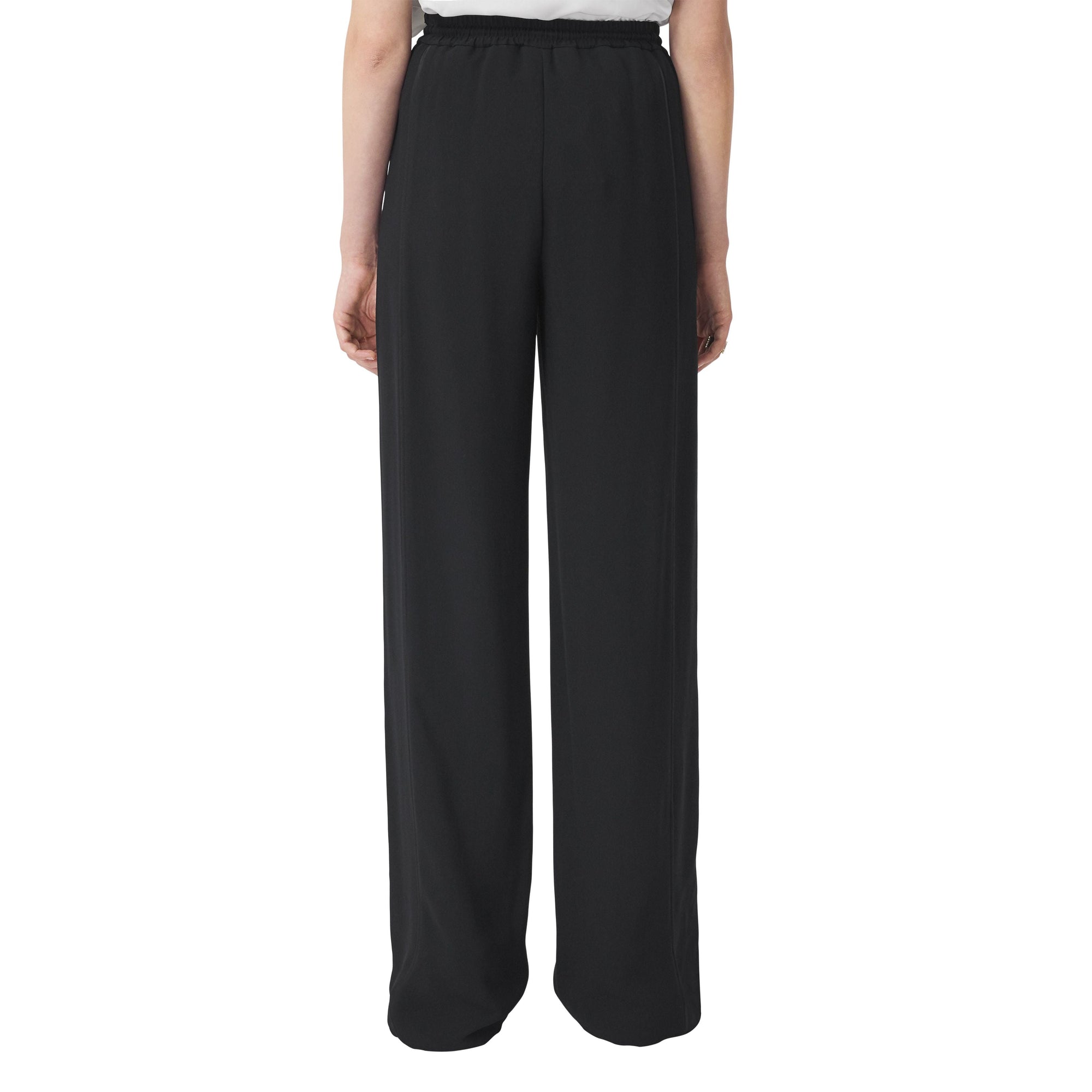Pantalon ample sur mesure en viscose - Black