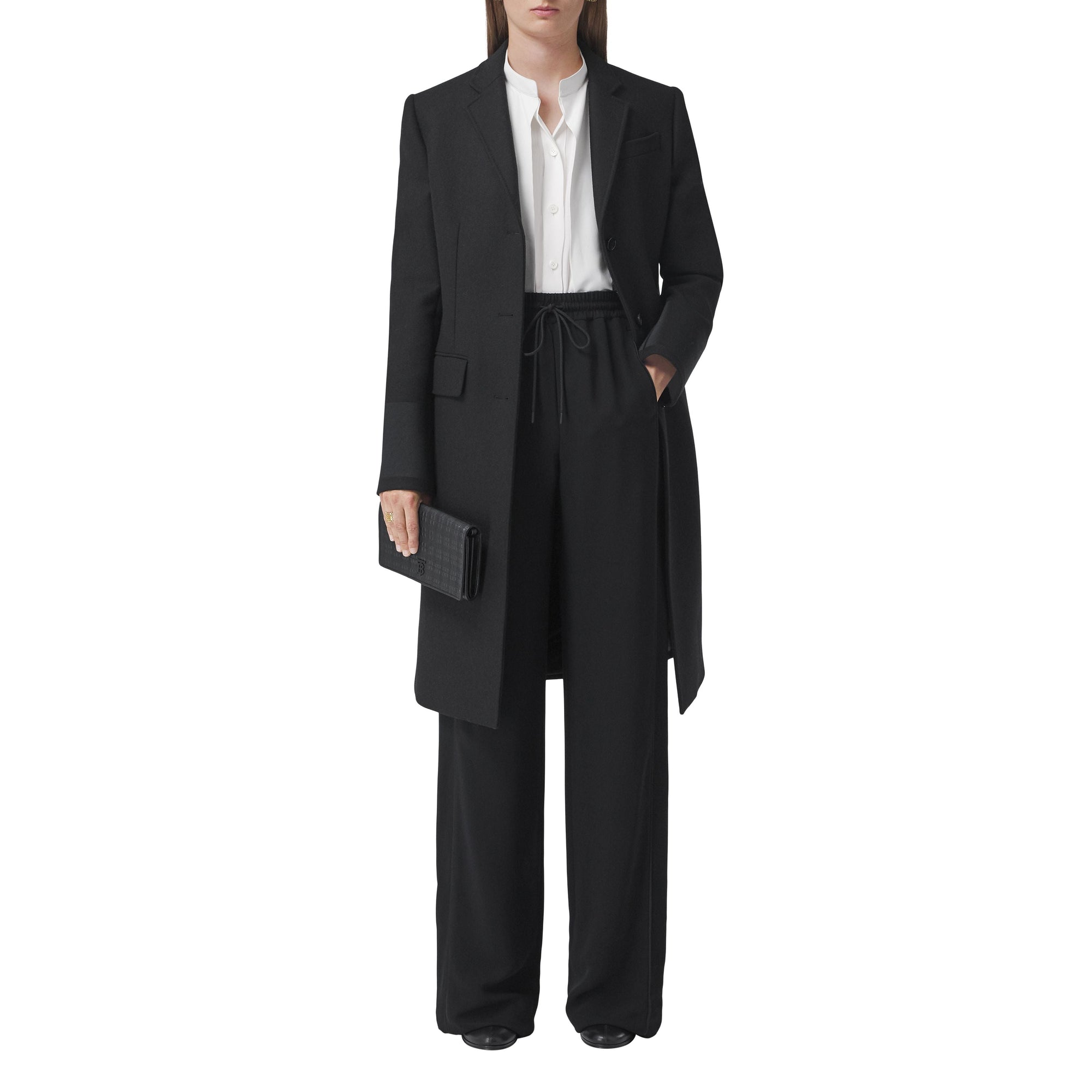 Pantalon ample sur mesure en viscose - Black