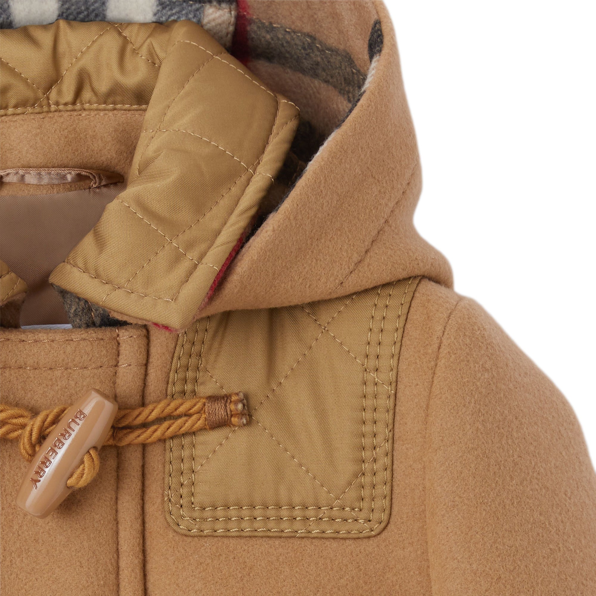 Duffle-coat pour bébé en laine matelassé - Timber Brown