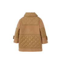 Duffle-coat pour bébé en laine matelassé - Timber Brown