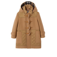 Duffle-coat pour enfant en laine matelassé - Timber Brown