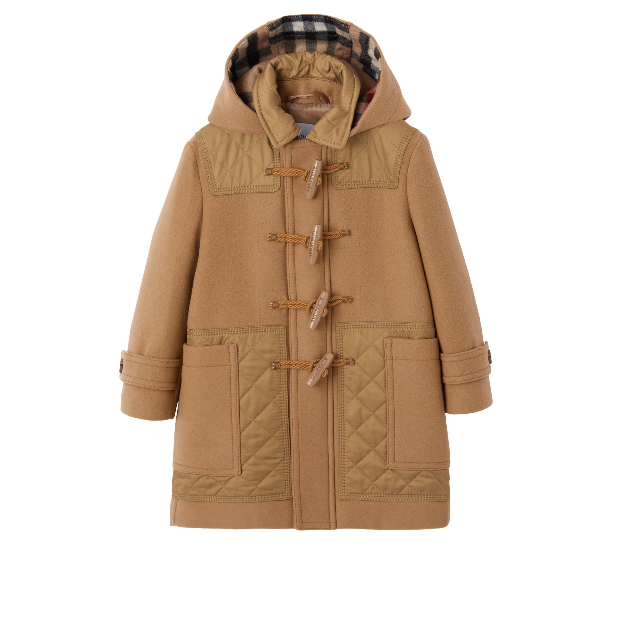 Duffle-coat pour enfant en laine matelassé - Timber Brown
