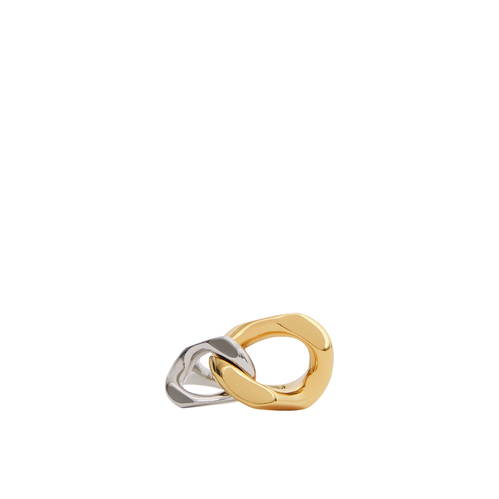 Bague à maillon plaquée or et palladium - Palladiom & Light Gold