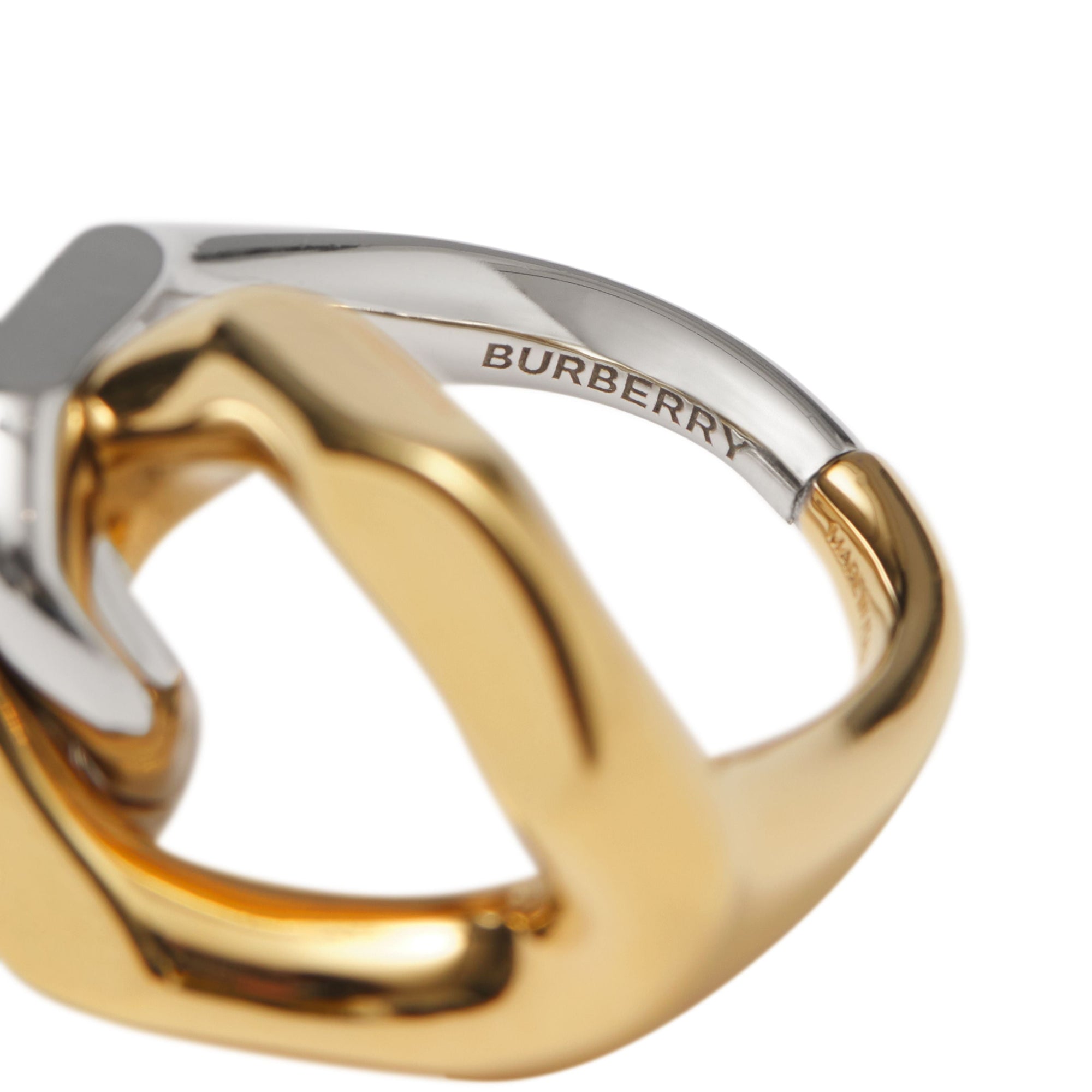 Bague à maillon plaquée or et palladium - Palladiom & Light Gold