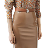 Ceinture TB réversible en cuir - Malt Brown & Black