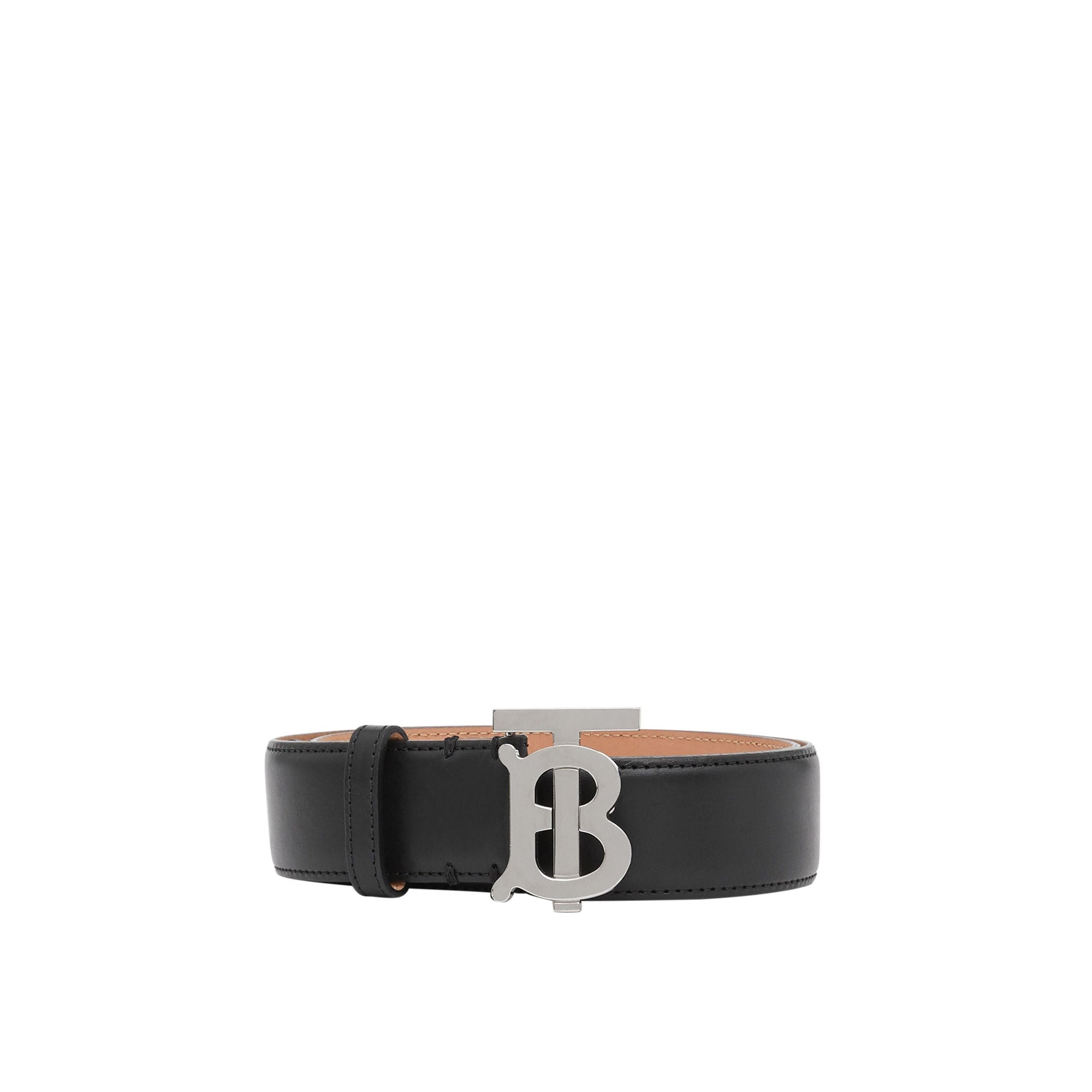 Ceinture en cuir Monogram - Black & Palladiom