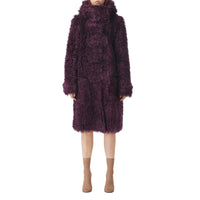 Duffle-coat en mohair mélangé - Deep Maroon