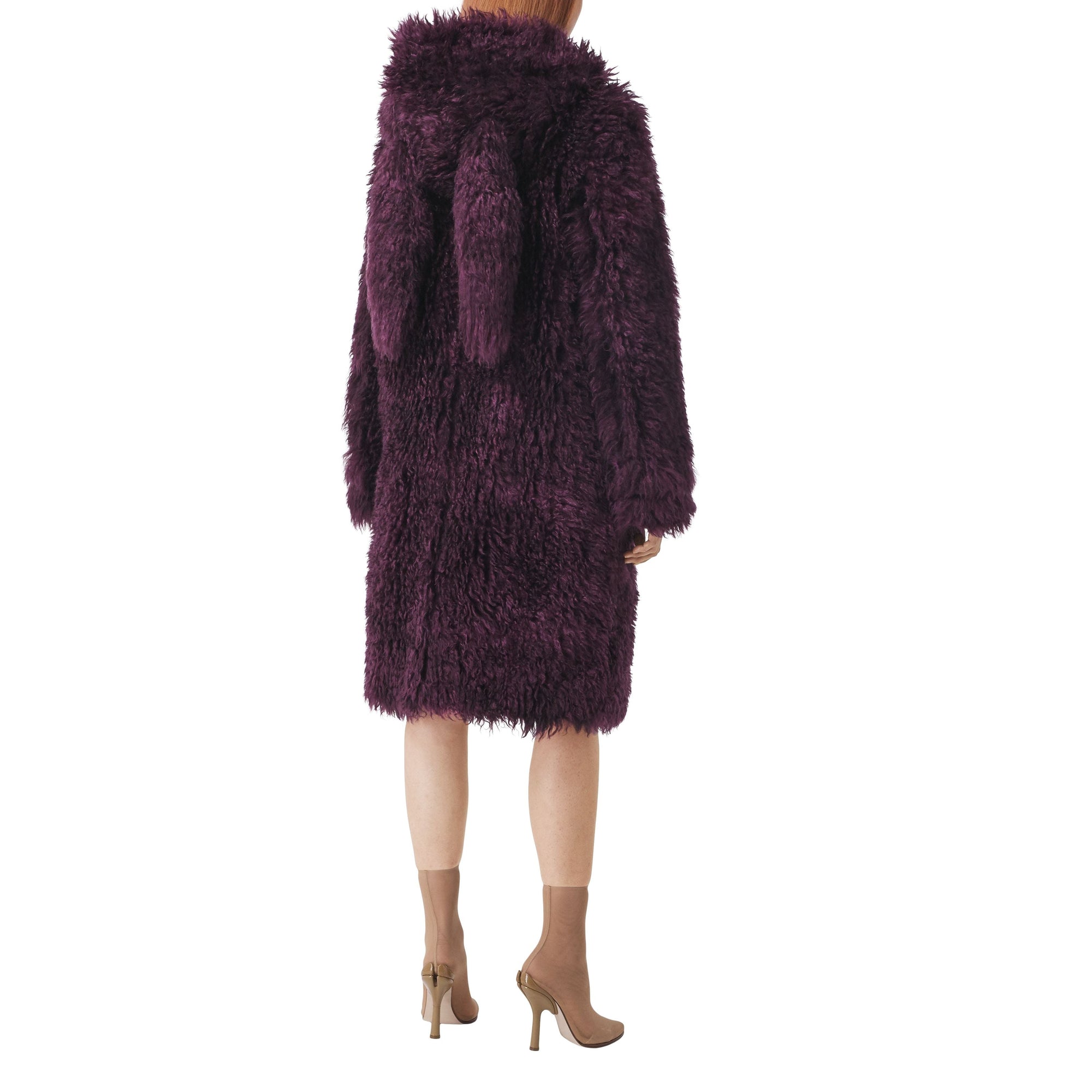 Duffle-coat en mohair mélangé - Deep Maroon