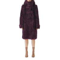 Duffle-coat en mohair mélangé - Deep Maroon