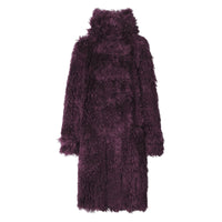Duffle-coat en mohair mélangé - Deep Maroon