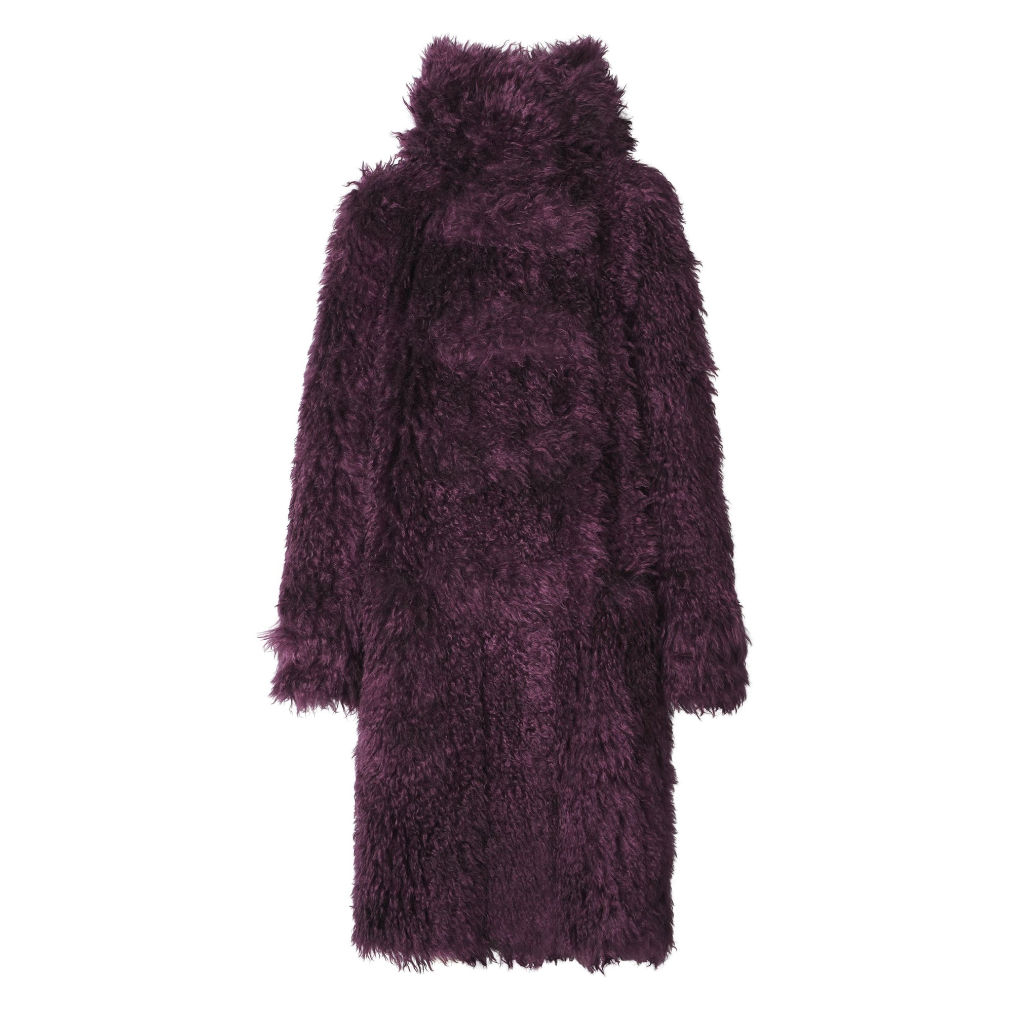 Duffle-coat en mohair mélangé - Deep Maroon
