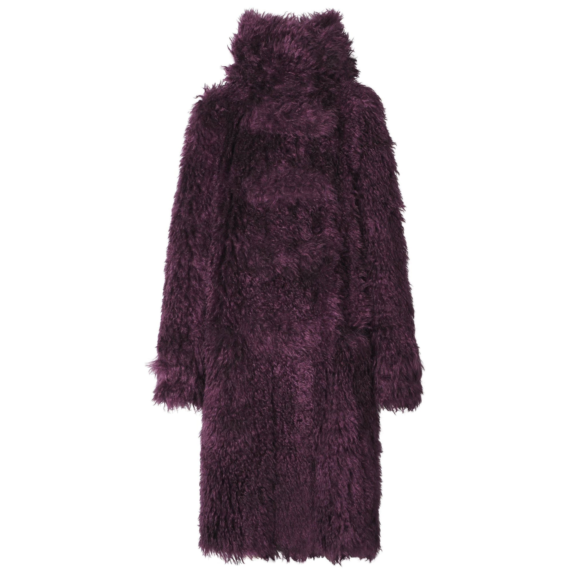 Duffle-coat en mohair mélangé - Deep Maroon