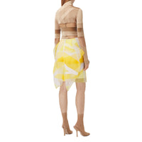 Body en jersey stretch à motif drapeau jacquard - Dark Biscuit