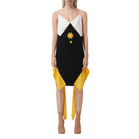 Robe combinaison en satin - Black