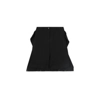 Short en laine à franges - Black