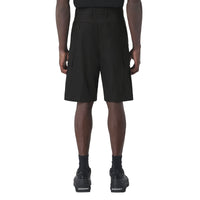Short en gabardine de coton à boucle en D - Black