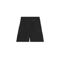 Short en gabardine de coton à boucle en D - Black