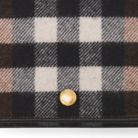 Petit sac à bandoulière en cachemire Check - Birch Brown