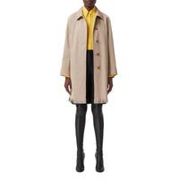 Trench à franges en gabardine de coton - Soft Fawn