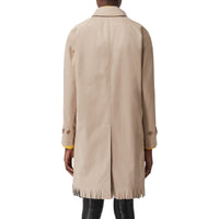 Trench à franges en gabardine de coton - Soft Fawn