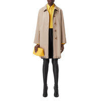 Trench à franges en gabardine de coton - Soft Fawn