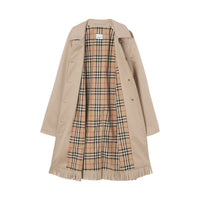 Trench à franges en gabardine de coton - Soft Fawn