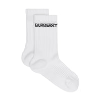 Chaussettes stretch technique à logo - White