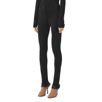 Legging stretch à franges - Black
