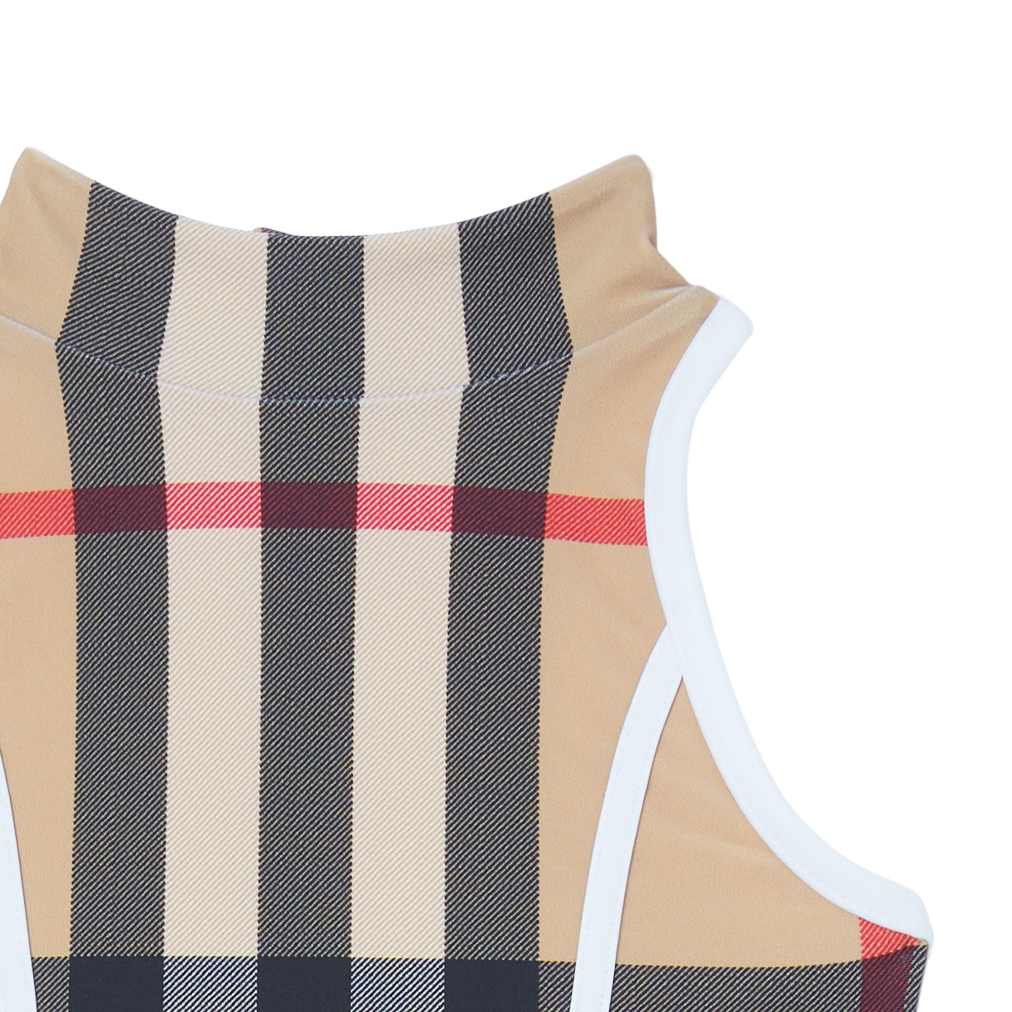 Maillot de bain Exaggerated à motif check - Archive Beige Check