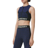 Haut court en jersey stretch Monogram - Deep Royal Blue