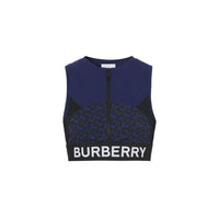 Haut court en jersey stretch Monogram - Deep Royal Blue