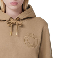 Hoodie oversize en jersey de coton avec logo - Camel