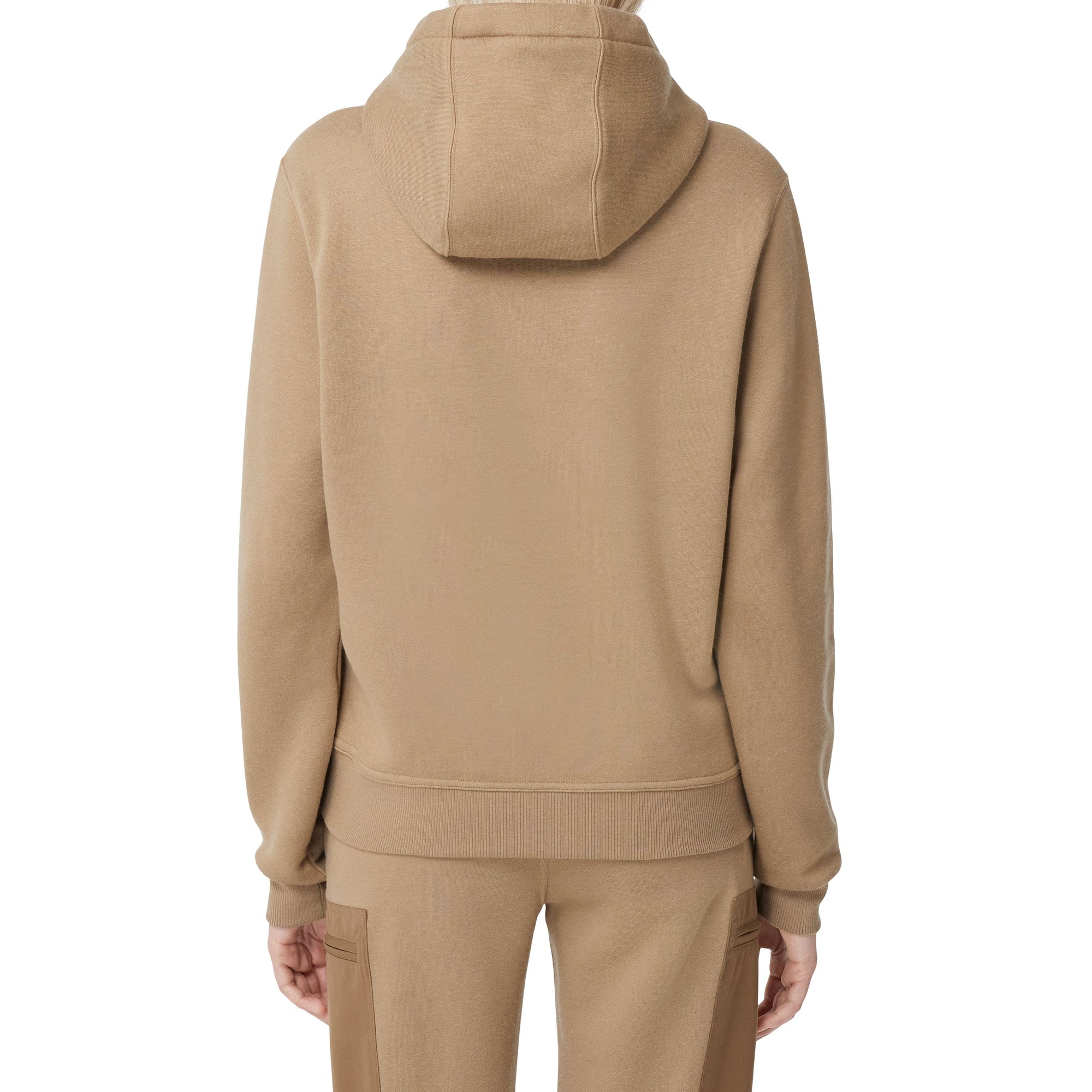 Hoodie oversize en jersey de coton avec logo - Camel