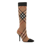Bottes façon chaussettes à motif check - Birch Brown Check