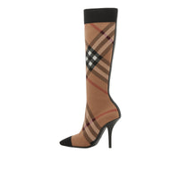 Bottes façon chaussettes à motif check - Birch Brown Check