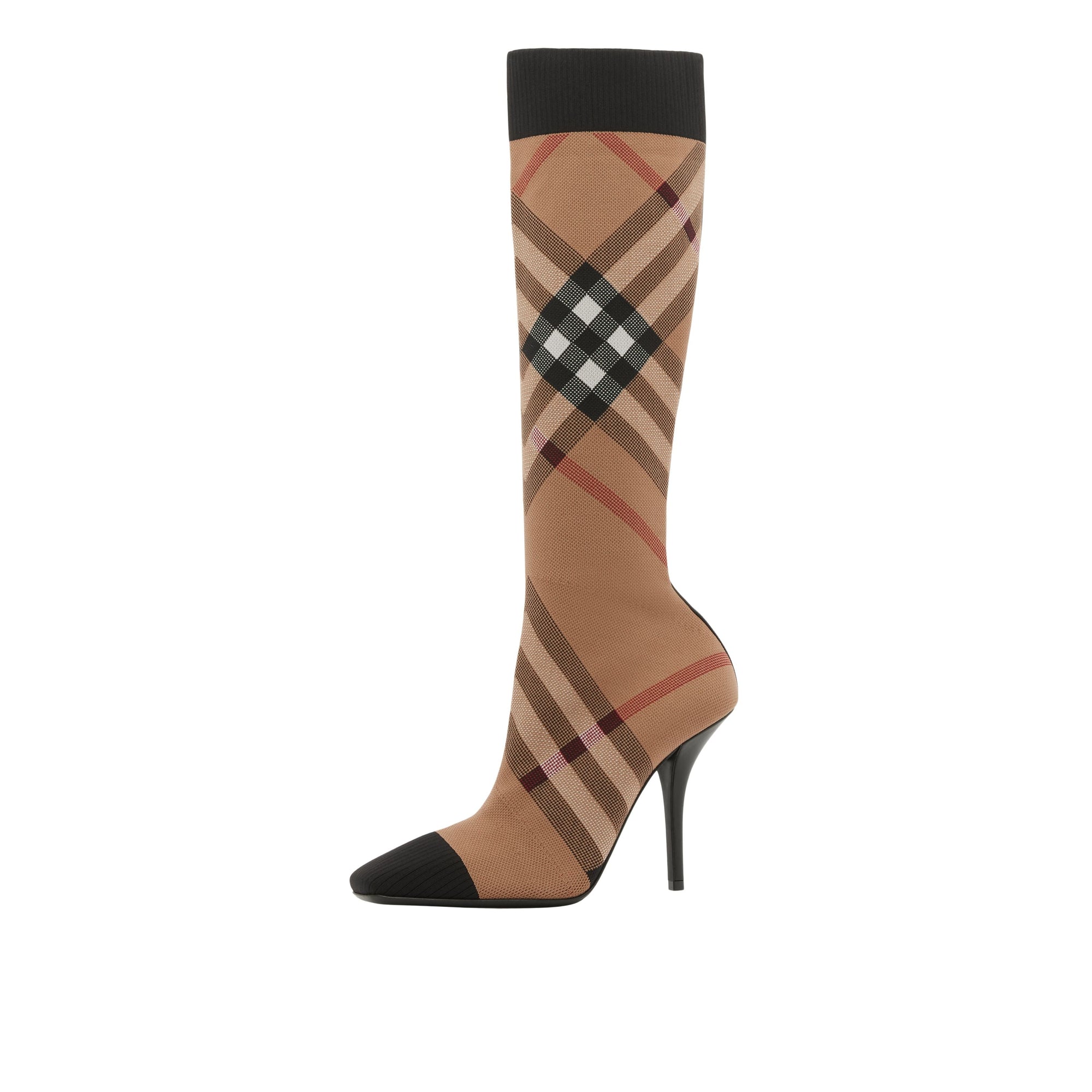 Bottes façon chaussettes à motif check - Birch Brown Check