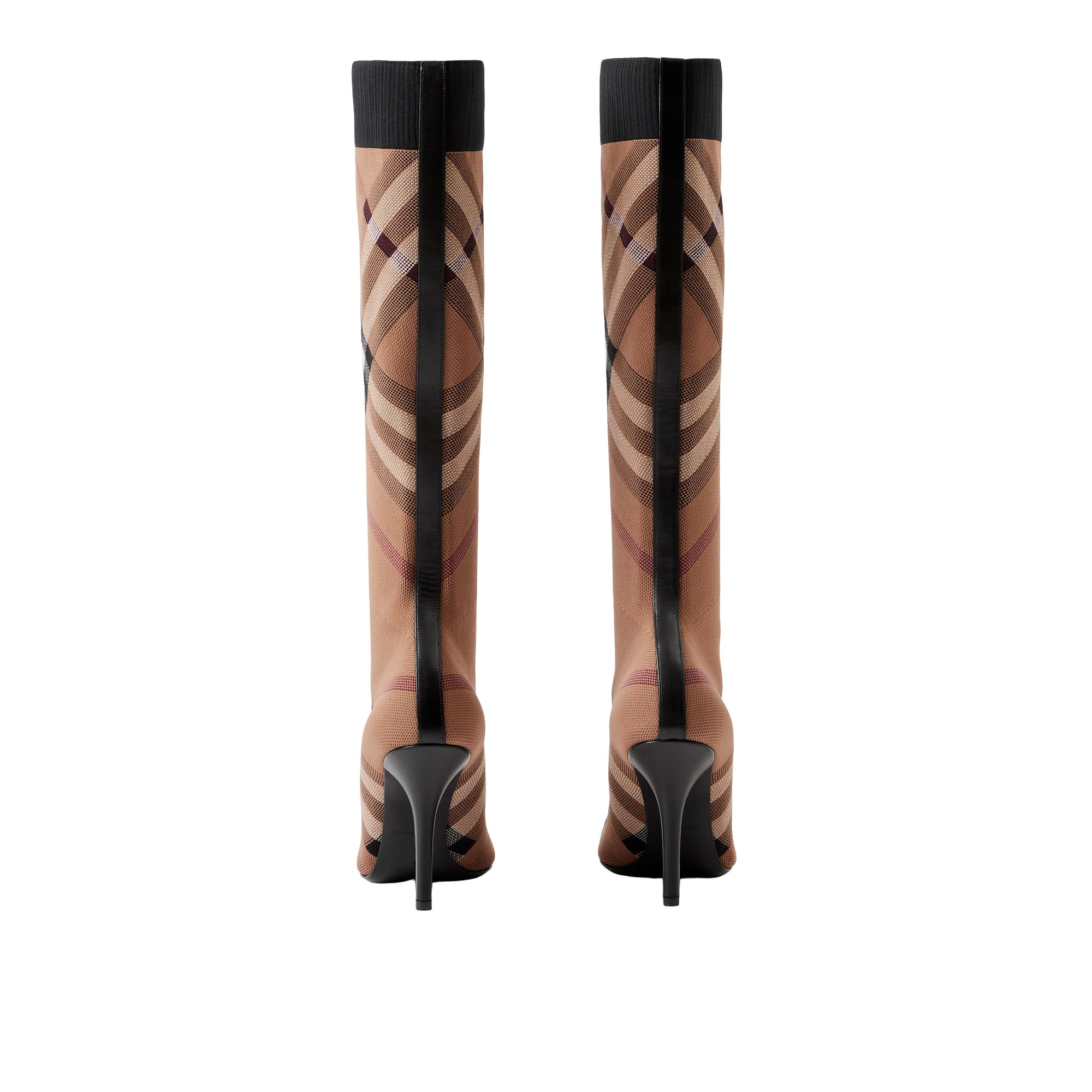 Bottes façon chaussettes à motif check - Birch Brown Check