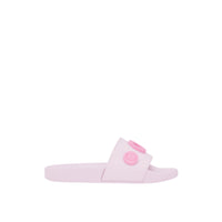Mules plates à logo graphique - Pale Candy Pink