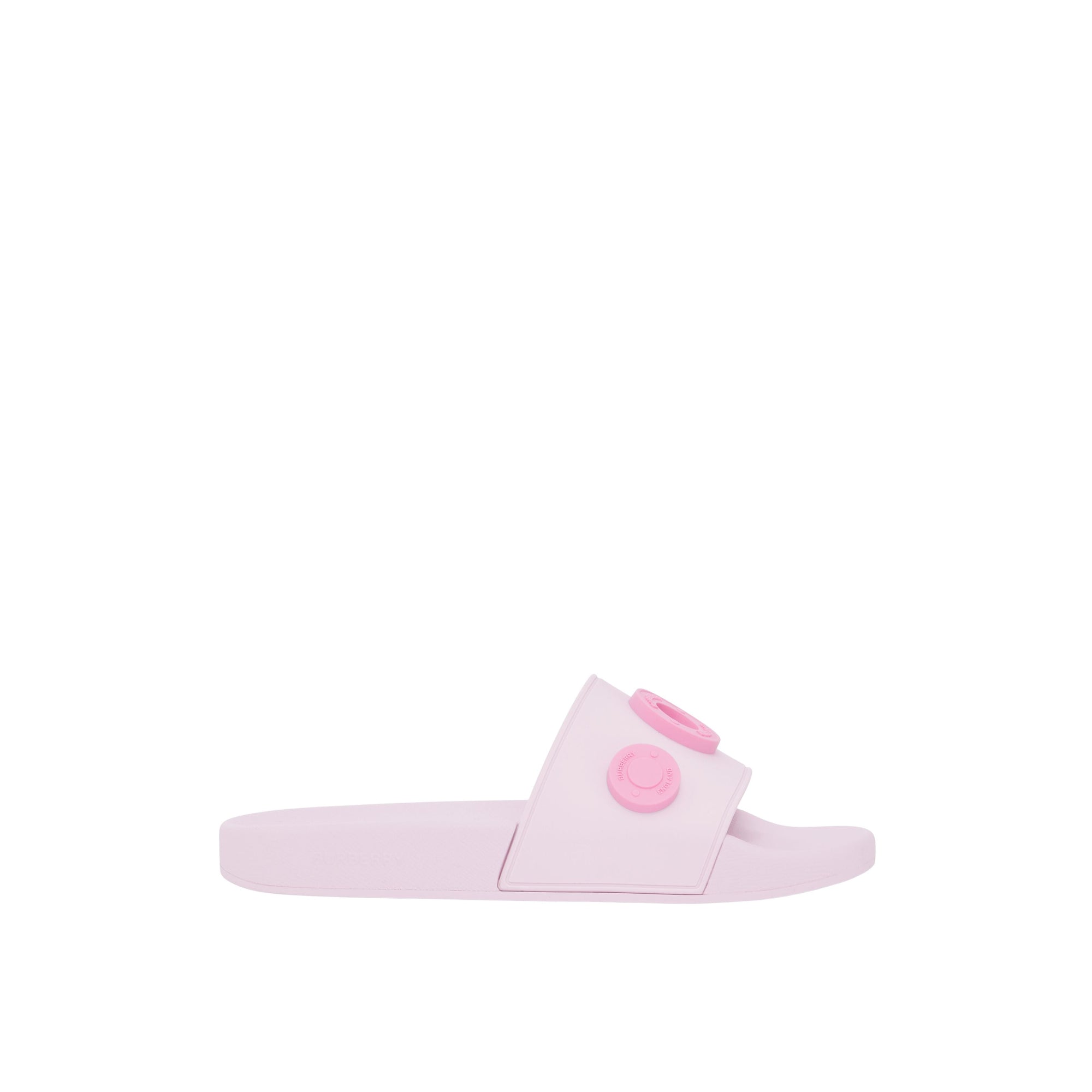 Mules plates à logo graphique - Pale Candy Pink