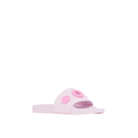 Mules plates à logo graphique - Pale Candy Pink