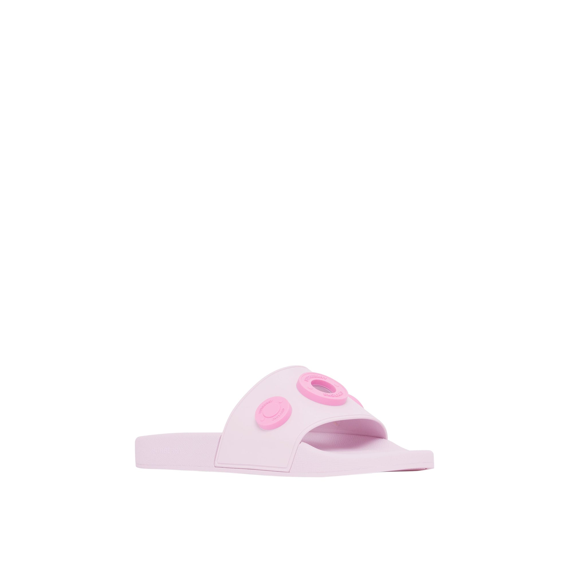 Mules plates à logo graphique - Pale Candy Pink