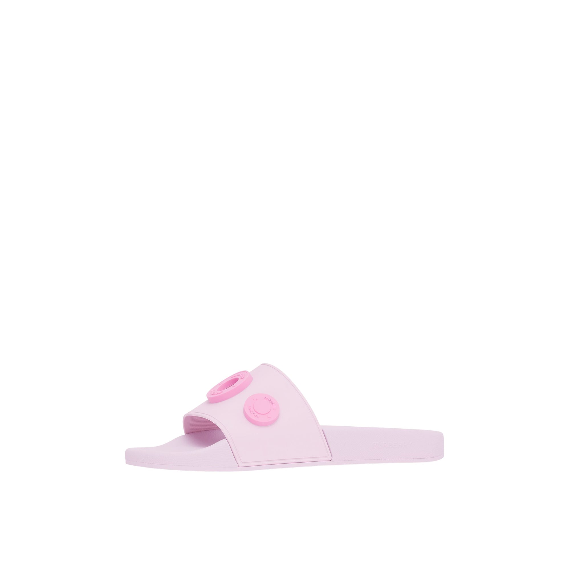 Mules plates à logo graphique - Pale Candy Pink