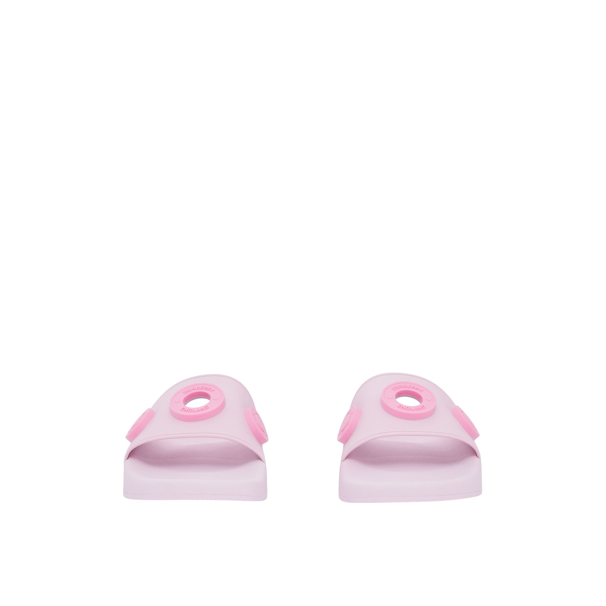 Mules plates à logo graphique - Pale Candy Pink