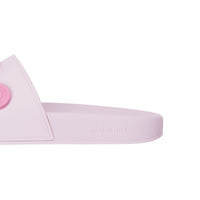 Mules plates à logo graphique - Pale Candy Pink