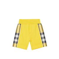 Short à motif check - Acid Yellow