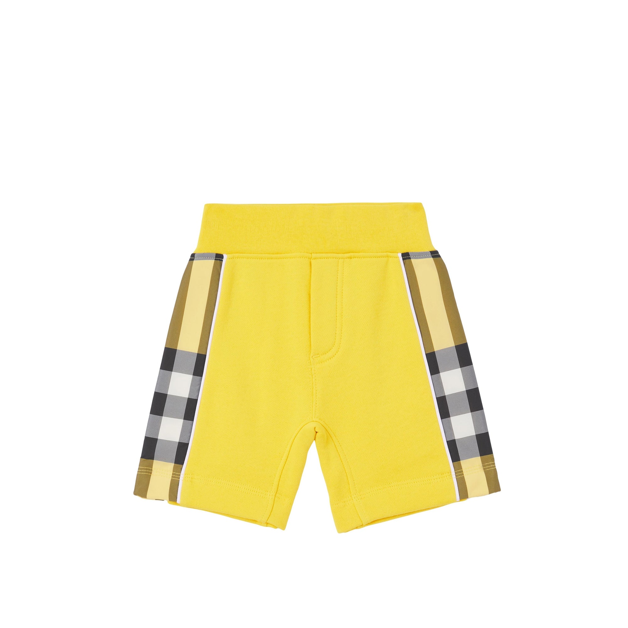 Short à motif check - Acid Yellow